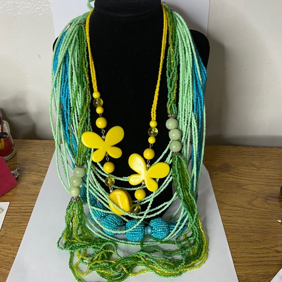 Jewelry - Neon Bright Colors Necklace Spring Summer Bundle (4)